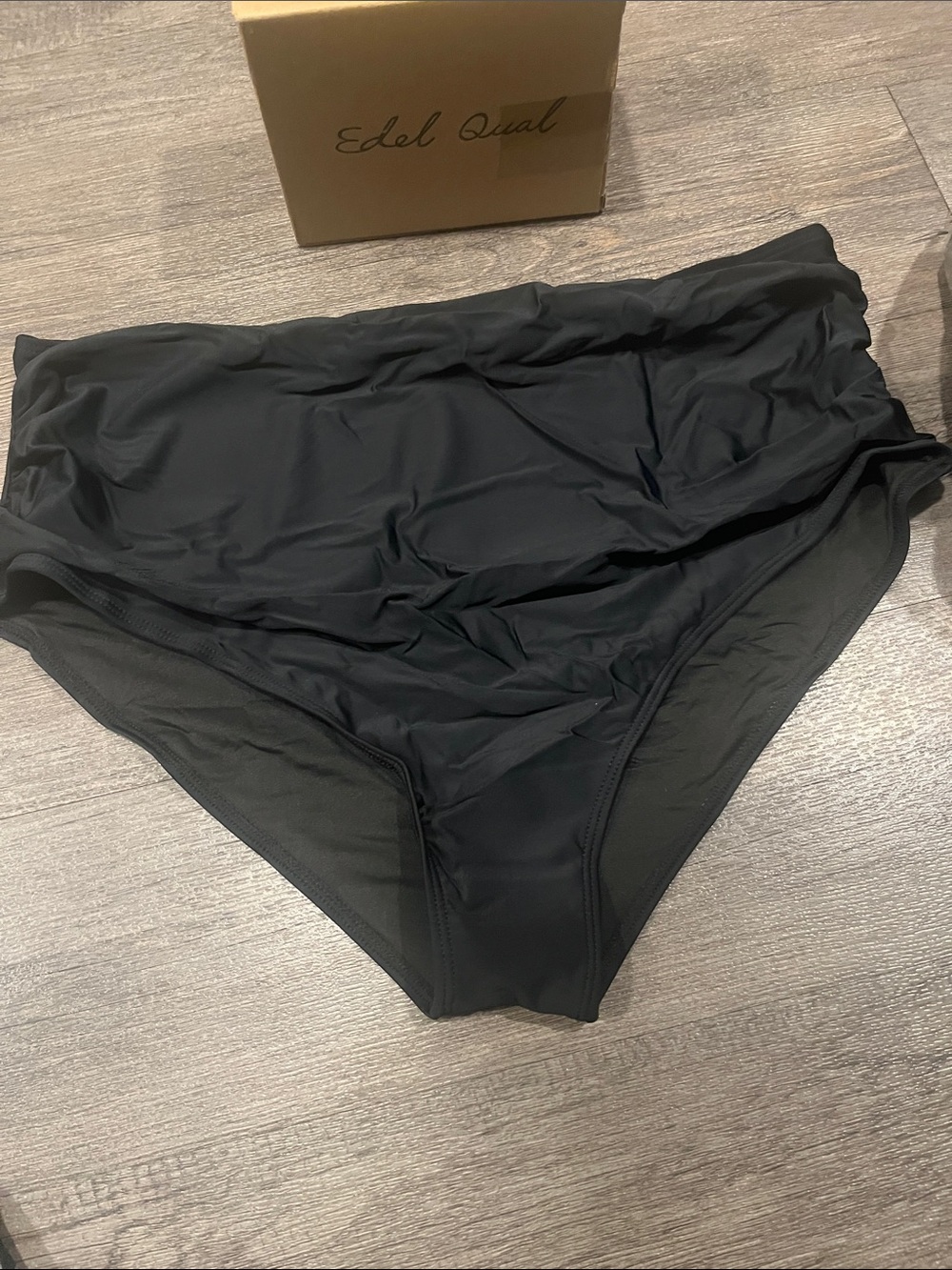 Black High-Waist Bikini Bottom -